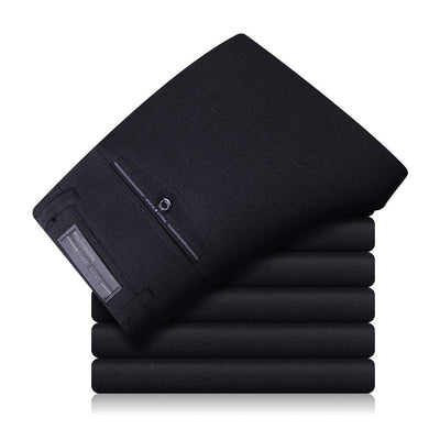 Pantalones casuales sin planchado para hombres de mediana edad - Image 9