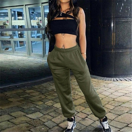 Pantalones de Buzo Cómodos con Cintura Elástica y Estampado de Letras - Image 22