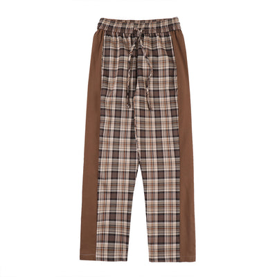 Pantalón Casual Recto con Cintura Elástica y Detalles en Cuadros - Image 14