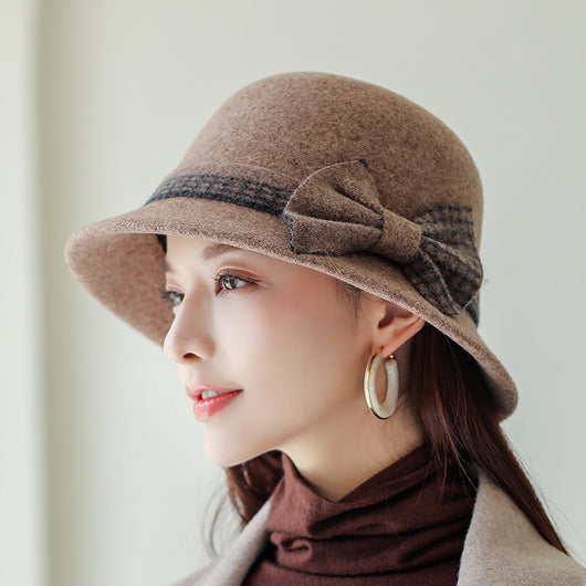 Gorro de Lana con Moño para Mujer - Estilo Elegante y Cálido - Image 12