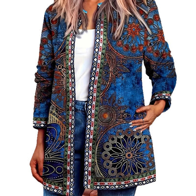 Blusa Larga Estampada sin Cuello para Mujer - Image 5