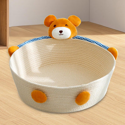 Cama Nido para Gatos de Cuerda de Algodón - Rascador Tejido para Gatos y Conejos - Image 11