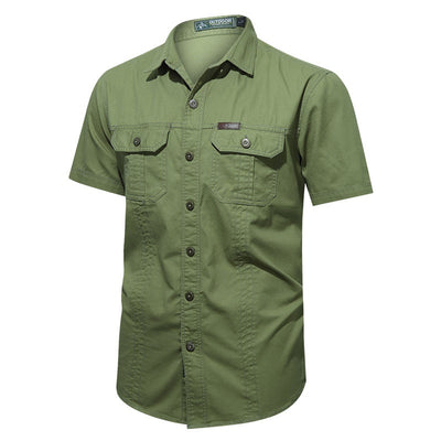Camisa Militar de Verano Manga Corta para Hombre - Image 26