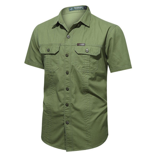 Camisa Militar de Verano Manga Corta para Hombre - Image 26