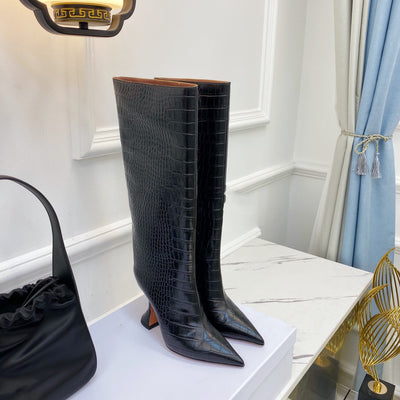 Botas de Tacón Alto con Estampado para Otoño e Invierno - Image 8