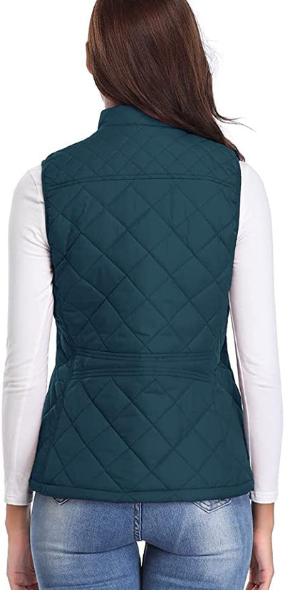 Chaleco de Algodón para Mujer con Cuello Parado y Bolsillos con Cierre - Image 25