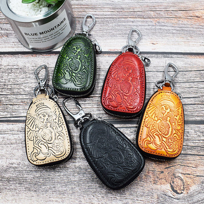 Estuche de Cuero para Llaves Estilo Retro - Colgante para Cintura - Image 15