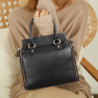 Bolsa Mensajera de Cuero Genuino para Mamás Profesionales - Image 8