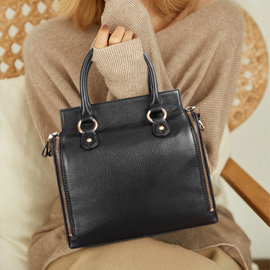 Bolsa Mensajera de Cuero Genuino para Mamás Profesionales - Image 8