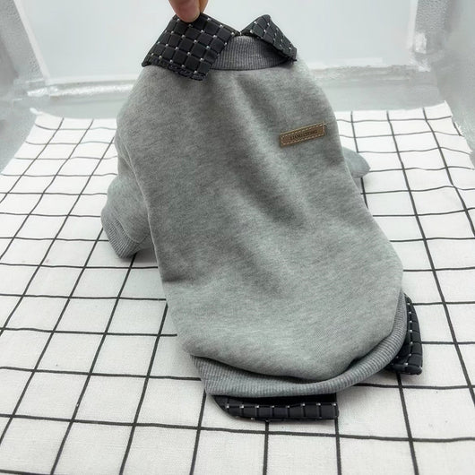 Suéter de Cuello Falso Velvet para Mascotas - Abrigo Elegante de Dos Piezas - Image 7