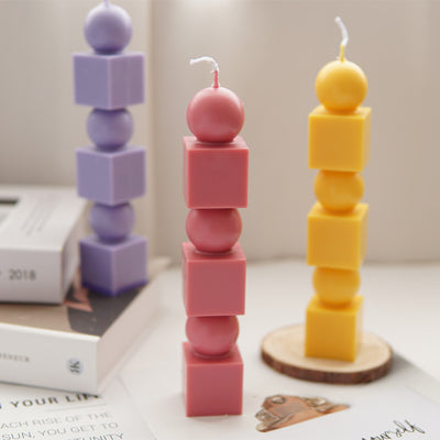 Molde para Velas Cilíndricas de Geometría Apilable - Image 7