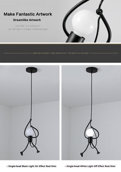 Lámpara de Araña Decorativa de Hierro para Restaurantes y Cafés - Image 9