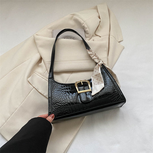 Bolso de Hombro Retro Casual con Asa Axilar
