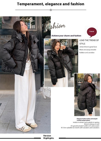 Abrigo Universitario Cálido y Acolchado para Mujer - Image 13