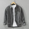 Camisa Casual Minimalista Retro de Manga Larga para Hombre
