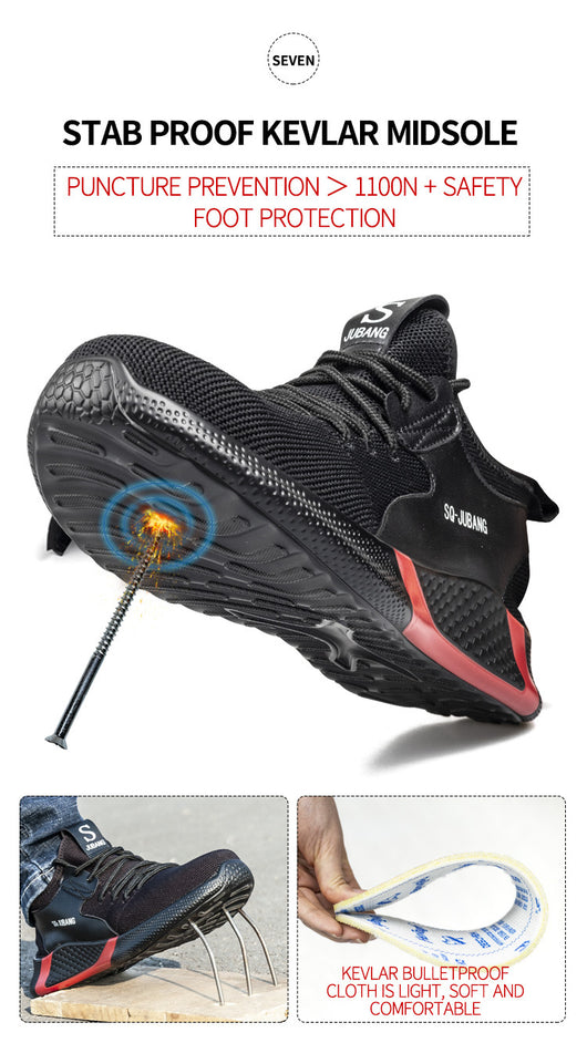 Zapatos de Seguridad Laboral con Puntera de Acero y Protección Antiperforación - Image 16
