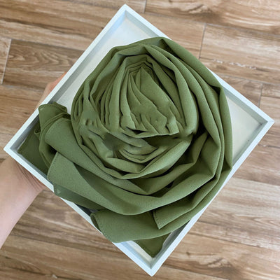 Pañuelo Hijab de Gasa Perlada Liso para Mujer - Image 47