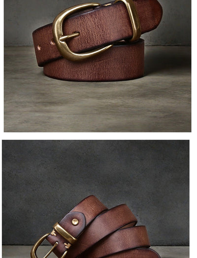 Cinturón de Cuero Genuino para Hombre - Casual y Resistente - Image 16