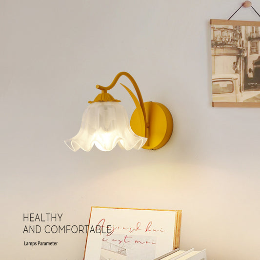 Lámpara de Pared Floral Retro para Dormitorio - Luz Decorativa Vintage - Image 2