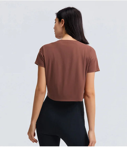 Top Deportivo Mujer Primavera Cuello Redondo Manga Corta Transpirable - Image 55