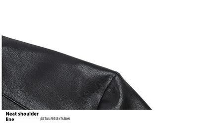 Chaqueta de Cuero Casual Acolchada para Hombre con Forro Polar - Image 30