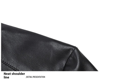 Chaqueta de Cuero Casual Acolchada para Hombre con Forro Polar - Image 30
