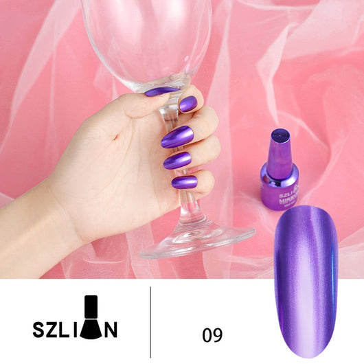 Esmalte de Uñas Espejo Plateado Metalizado de Larga Duración - Image 22