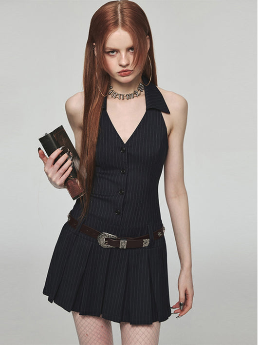 Vestido Kikyo Francés Hombro Descubierto Estilo Atrevido - Image 6
