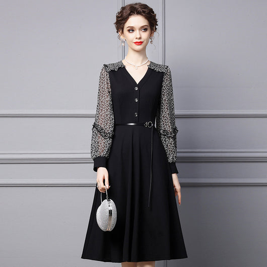 Vestido Primaveral Escote V Elegante - Image 19