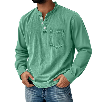 Playera de Manga Larga con Botones para Hombre Joven - Image 20