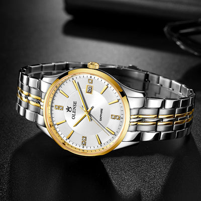 Reloj de Hombre Acero Inoxidable Resistente al Agua Cuarzo