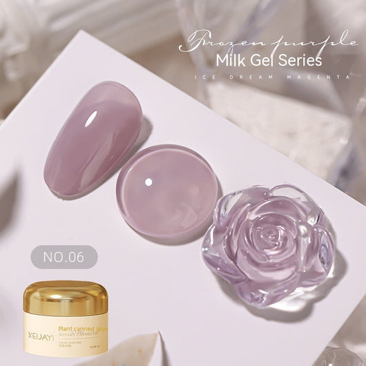 Esmalte UV Gelatina Láctea Color Sólido Efecto Hielo Verano - Image 11