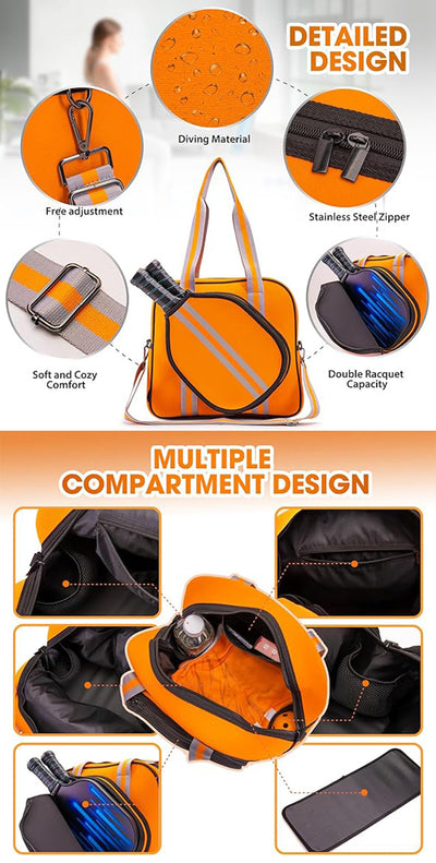 Bolsa Deportiva Badminton con Compartimento Húmedo-Seco de Gran Capacidad - Image 9