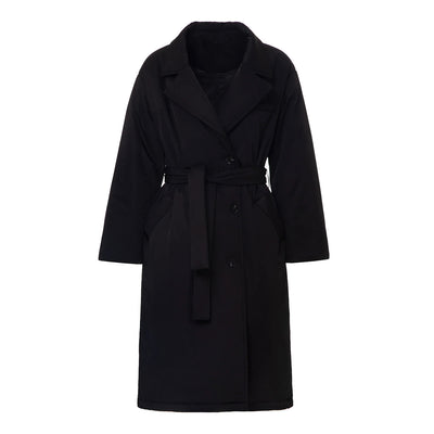 Chaqueta Larga de Algodón con Cinturón Ajustable - Image 9