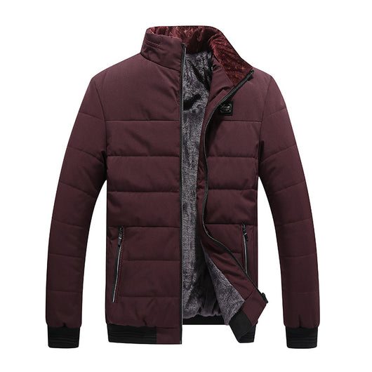 Chaqueta de Invierno para Hombre Estilo Coreano con Forro de Felpa - Image 10