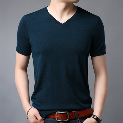 Camiseta de Lana Manga Corta para Hombre - Primavera - Image 6