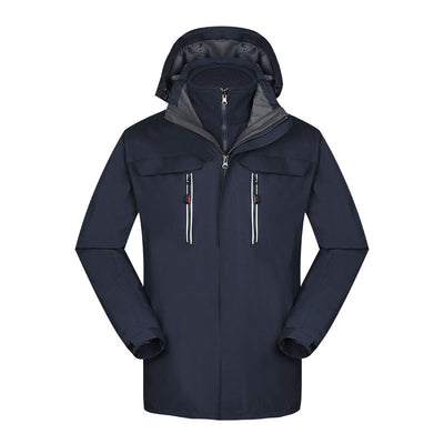 Chaqueta Impermeable Reversible de Dos Piezas con Forro de Terciopelo Coral - Image 9