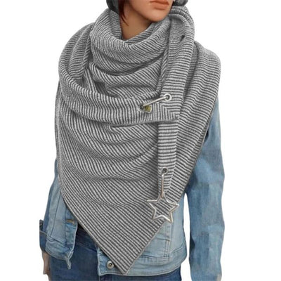 Chal Grueso Cálido de Moda Simple para Mujer - Image 5