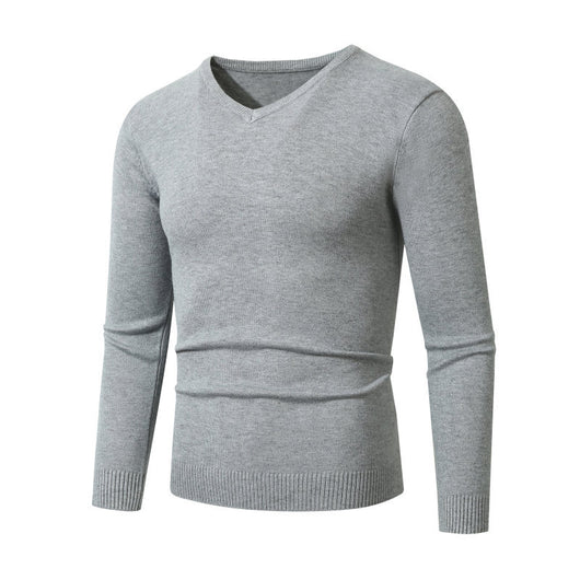 Suéter Base Layer Cuello V Manga Larga Estilo Europeo - Image 24
