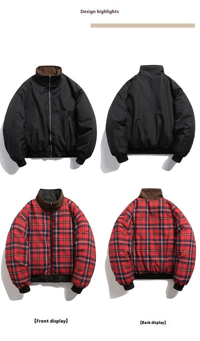 Chaqueta Reversible de Algodón Retro Vintage para Hombre y Mujer - Image 21