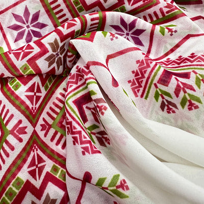 Pañuelo Largo de Gasa Perlada con Estampado Liso - Hijab Versátil para Mujer - Image 12