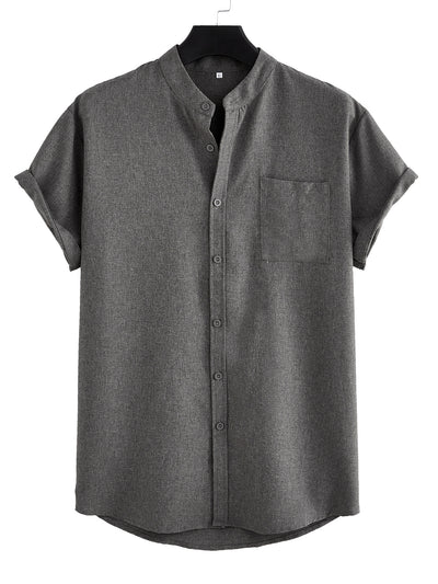 Camisa Casual Hombre Básica con Bolsillo - Image 6