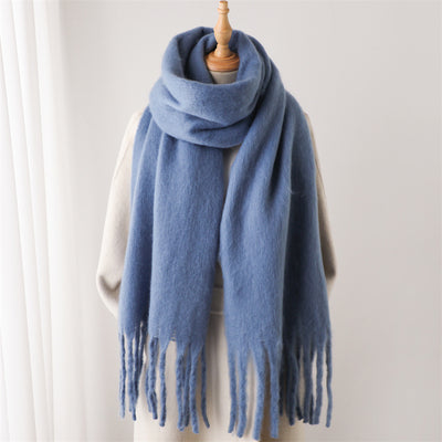 Bufanda Térmica Versátil con Borlas Extendidas para Invierno - Image 28