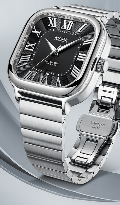 Reloj Mecánico Automático Cuadrado Resistente al Agua con Esfera Luminiscente - Image 11