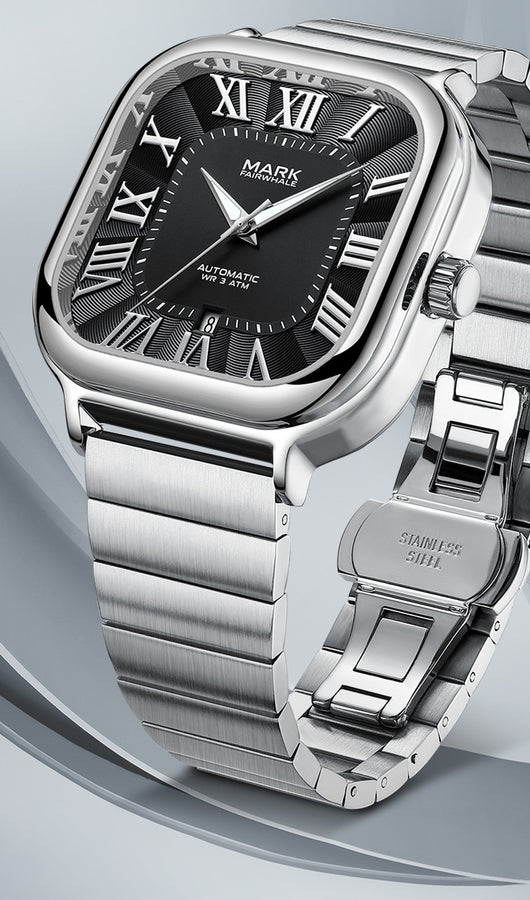 Reloj Mecánico Automático Cuadrado Resistente al Agua con Esfera Luminiscente - Image 11