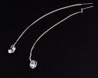 Aretes Largos de Flecos Ligeros - Image 9