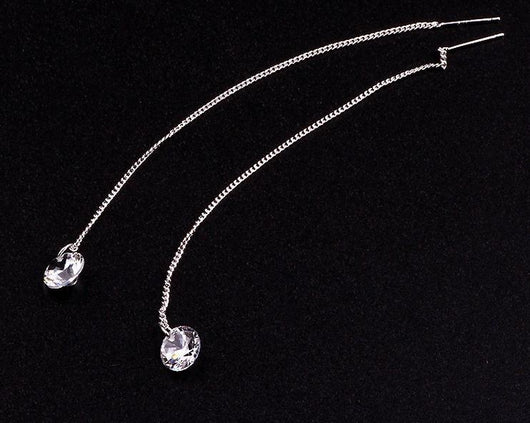 Aretes Largos de Flecos Ligeros - Image 9