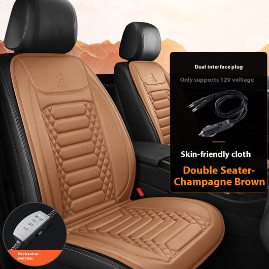 Asiento Calefactor Eléctrico de Peluche para Auto - Image 12