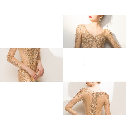Vestido de Noche Elegante con Cola de Pez - Image 16