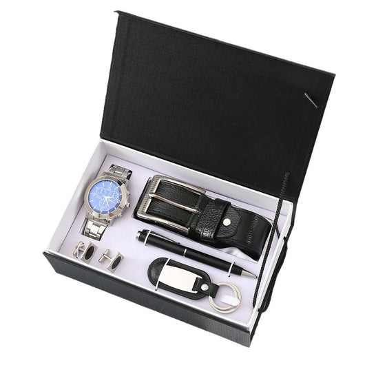 Set de Regalo Ejecutivo para Hombre: Reloj Cuarzo, Gafas de Sol, Bolígrafo y Llavero - Image 4